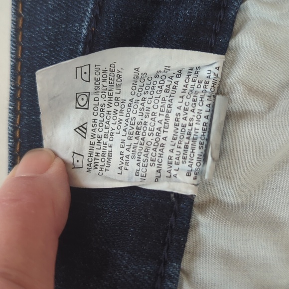 Lee Classic Fit Straight Leg Jeans 12P Blue Distressed Whiskering - Picture 6 of 16